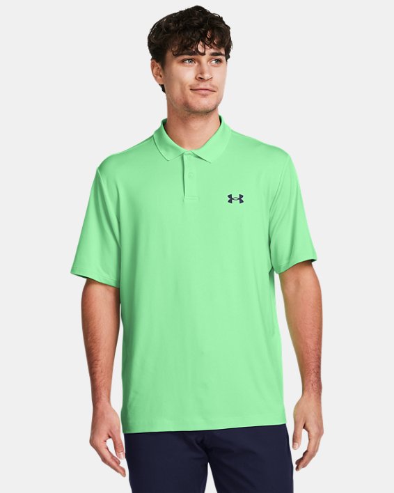 Polo UA Performance 3.0 pour homme, Green, pdpMainDesktop image number 0